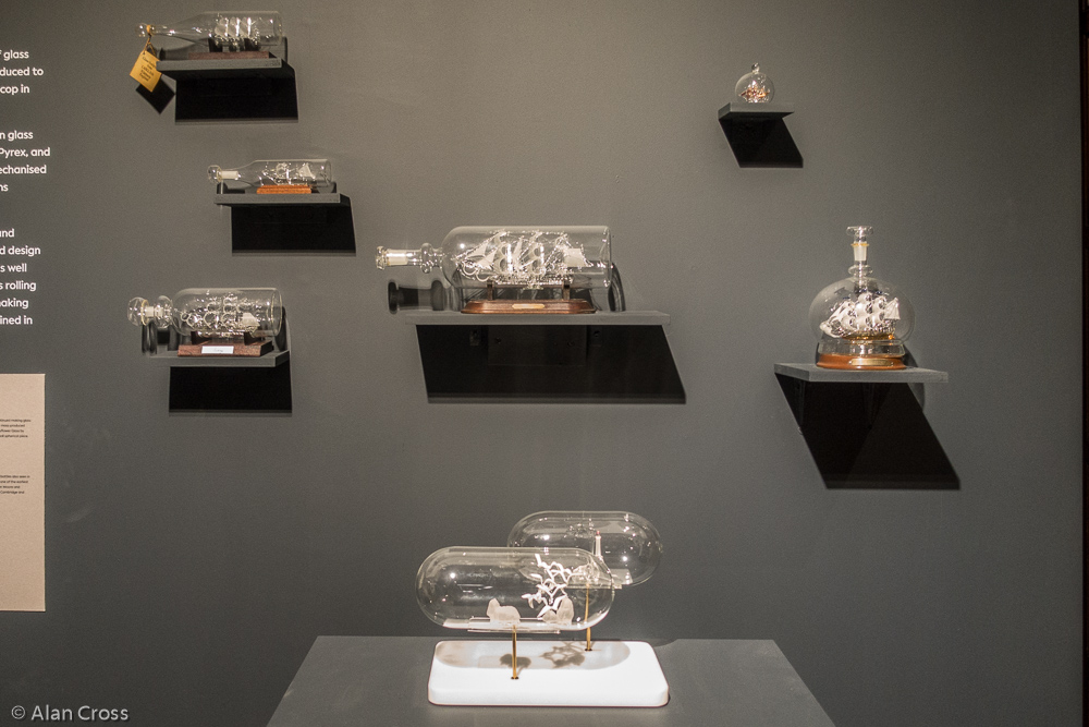Glass boats in bottles, 'Vessels of Memory'